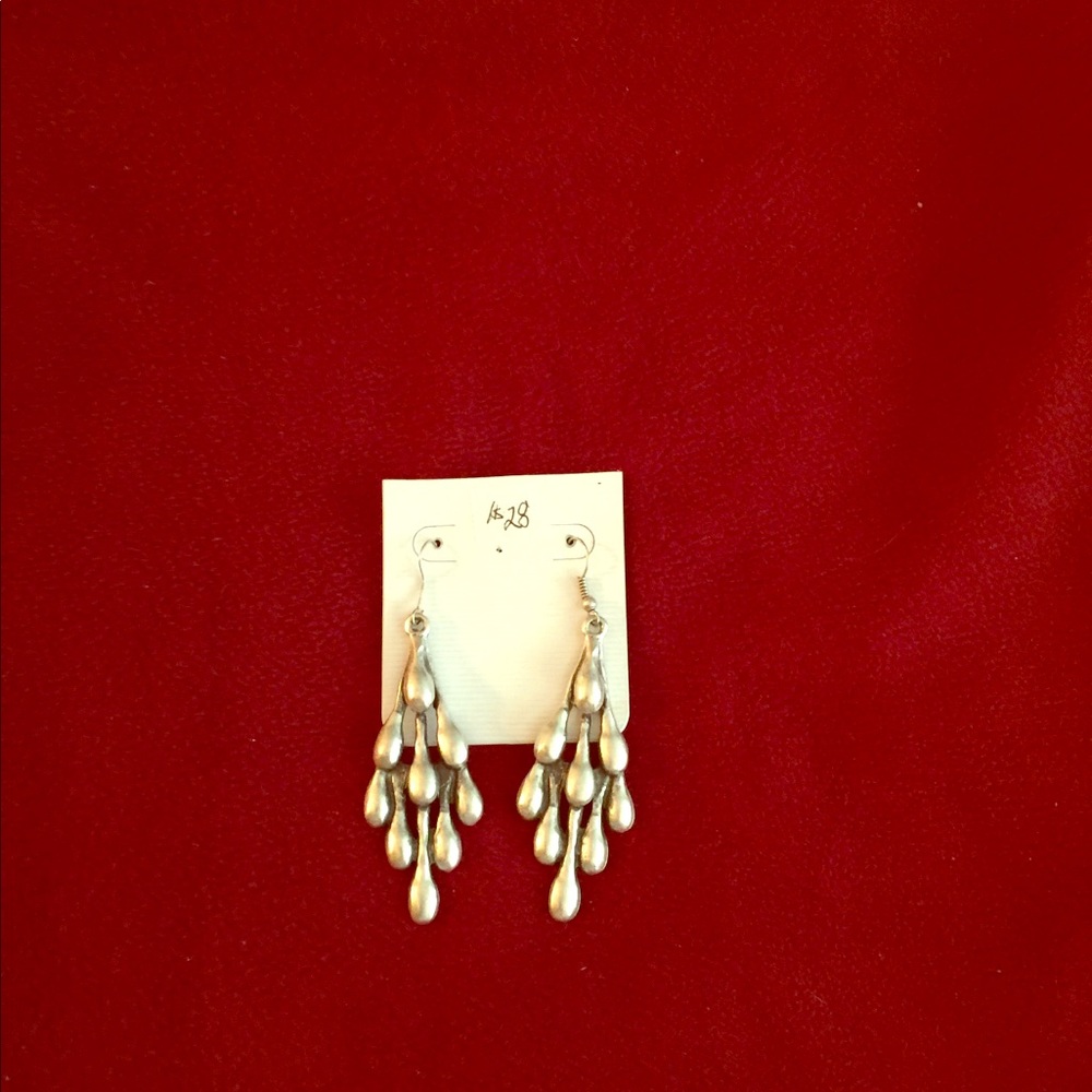REDUCED Pewter earrings “Raindrops” or “Teardrops”